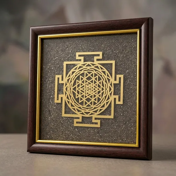 Brown_Pyrite_Dust_Golden_Word_In_Shree_Yantra_Wood_Pyrite_Dust_Wall_Hanging_For_Wall_Decor_Spiritual_Use