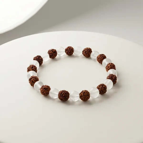 White_&_Brown_Rudraksha_Crystal_Stone_Bracelet_For_Spiritual_Wear_Meditation