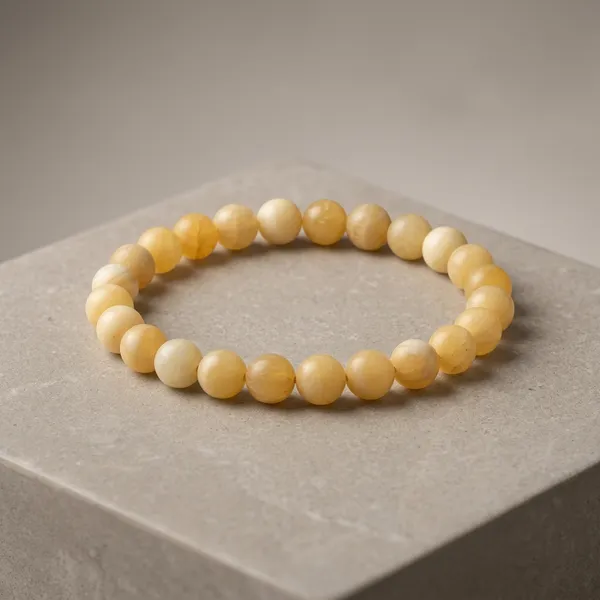 Yellow_Calcite_Stone_Bracelet_For_Fashion_Healing
