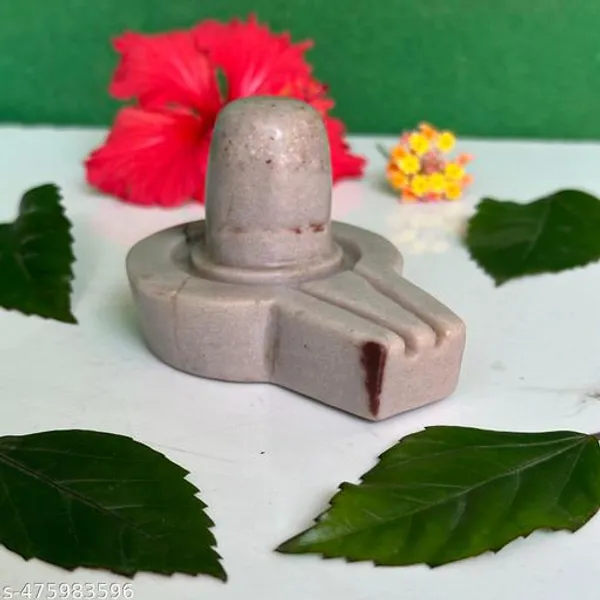 100_Natural_Origanal_Narmadeshwar_Narmada_Stone_Bana_Akhand_Shivling_Size_2_X_4