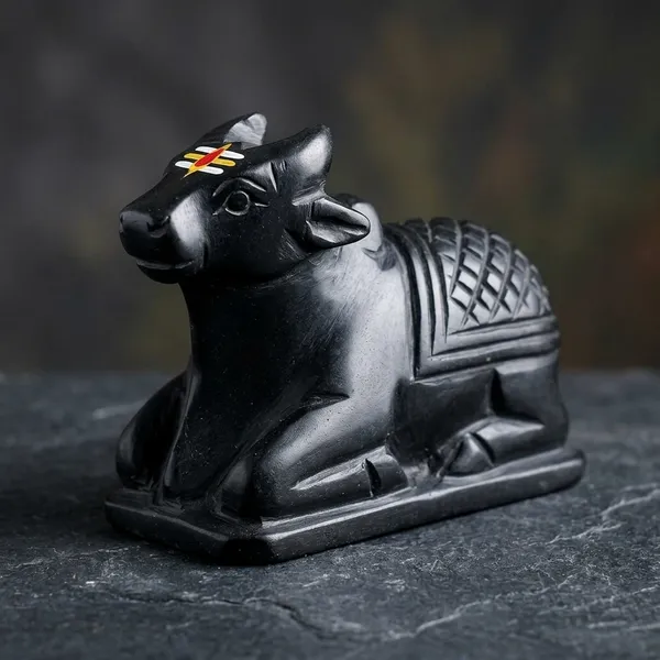 Murti_Spandan_Stone_Nandi_Idols_Handcrafted_Hand_Painted_5_Cm_Height_5_Cm_Length