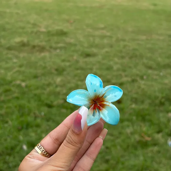 Sky_Blue_Abs_Plastic_Flower_Korean_Claw_Clip_For_Women_(Pack_Of_8)