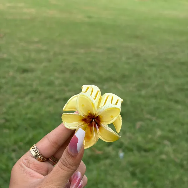 Yellow_Abs_Plastic_Flower_Korean_Claw_Clip_For_Women_(Pack_Of_7)