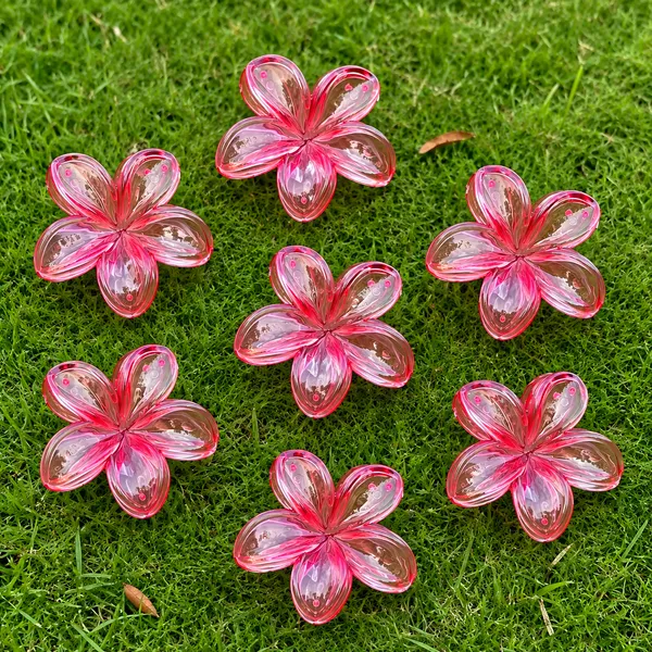 Red_Abs_Plastic_Korean_Claw_Clip_For_Women_(Pack_Of_7)