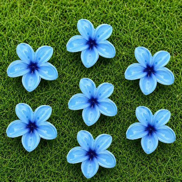 Sky_Blue_Abs_Plastic_Flower_Korean_Claw_Clip_For_Women_(Pack_Of_8)