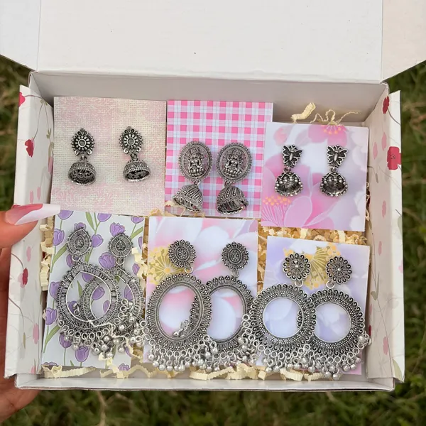 Silver_Oxidised_Brass_Jhumka_Combo_Set_For_Women_(Pack_of_6)