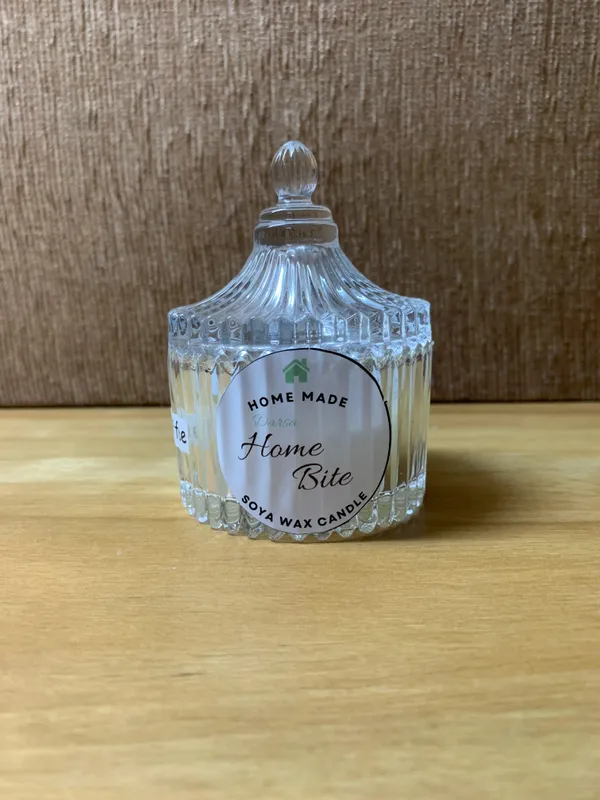White_Soya_Wax_Ribbed_Glass_Jar_Dome_Candle-_Fragrance-_Roasted_Coffee