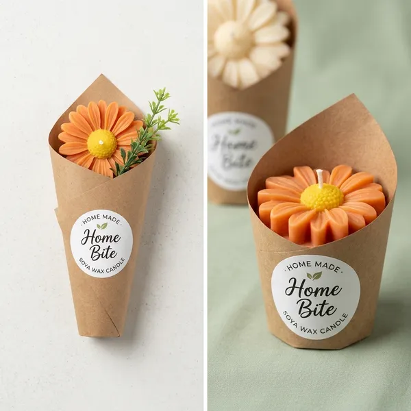 Multicolor_Soya_Wax_Floral_Bouquet_Shaped_Candle_Pack_Of_4