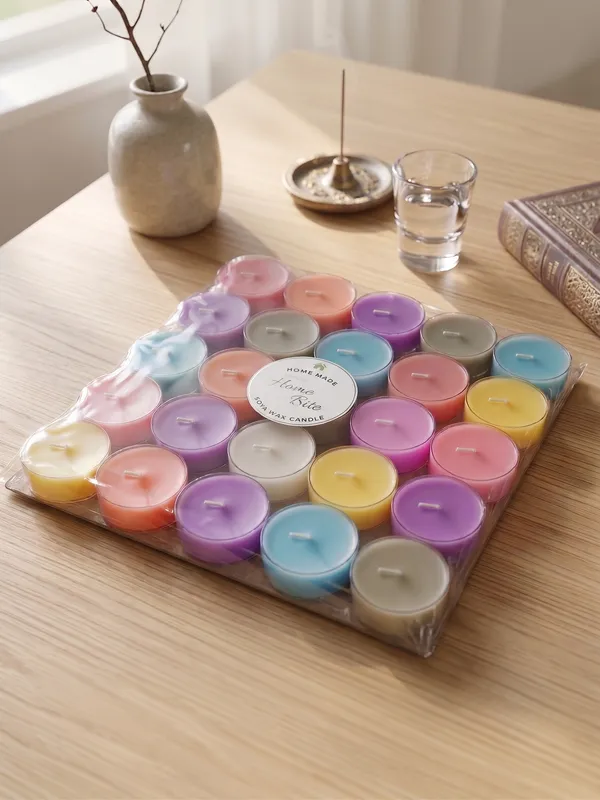 Multicolor_Soya_Wax_Polycarbonate_Cup_Tea_Light_Candle_Pack_Of_25