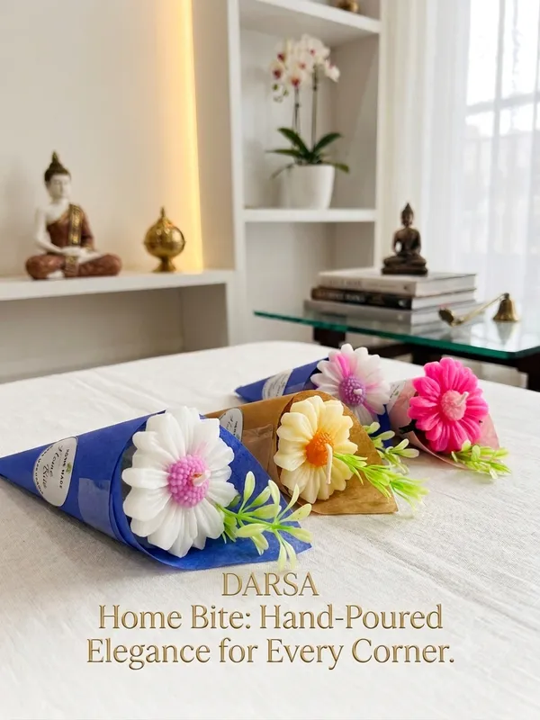 Multicolor_Soya_Wax_Floral_Bouquet_Shaped_Candle_Pack_Of_4