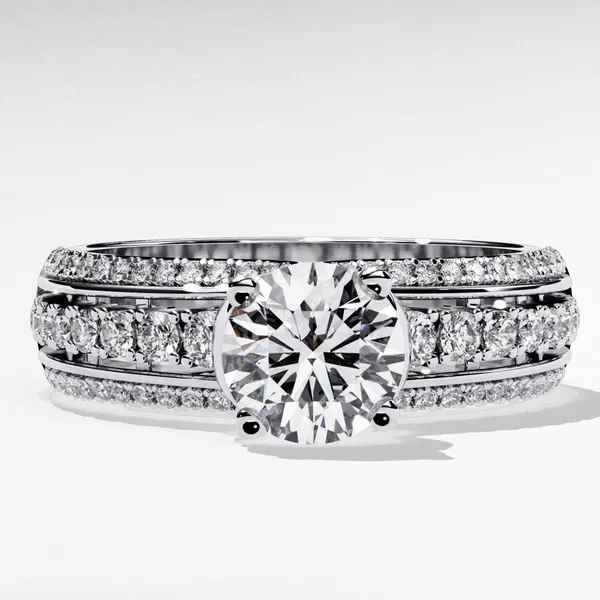 Silver_925_Sterling_Round_Cut_Timeless_Solitaire_Moissanite_Band_For_Women