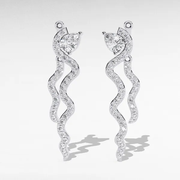 Silver_925_Sterling_Pear_Round_Dangle_Moissanite_Earrings_For_Women