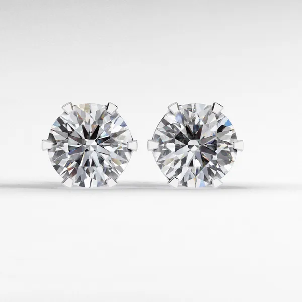 Silver_925_Eternal_Hoop_Round_Solitaire_Moissanite_Earrings_For_Women