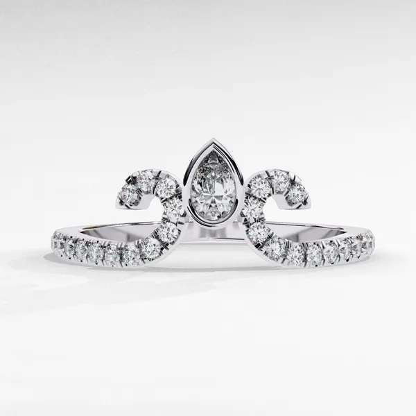 Silver_925_Sterling_Pear_Round-Cut_Moissanite_Wedding_Band_For_Women