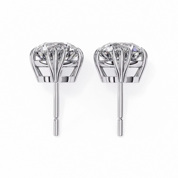 Silver_925_Sterling_Timeless_Round_Solitaire_Moissanite_Earrings_For_Women