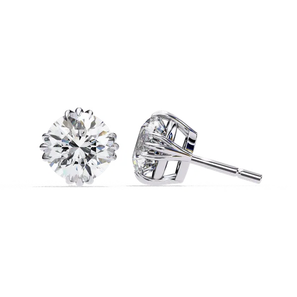 Silver_925_Sterling_Timeless_Round_Solitaire_Moissanite_Earrings_For_Women