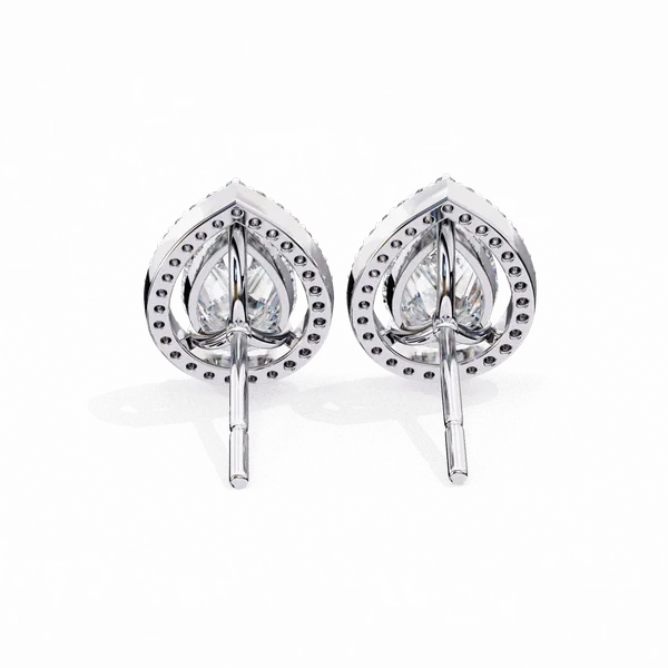 Silver_925_Sterling_Pear_Round_Halo_Stud_Moissanite_Earrings_For_Women