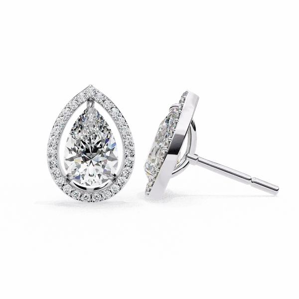 Silver_925_Sterling_Pear_Round_Halo_Stud_Moissanite_Earrings_For_Women