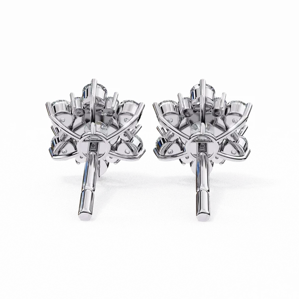 Silver_925_Round_Trio_Cluster_Stud_Moissanite_Earrings_For_Women