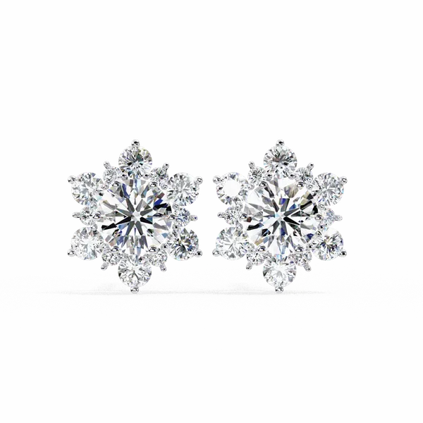 Silver_925_Round_Trio_Cluster_Stud_Moissanite_Earrings_For_Women