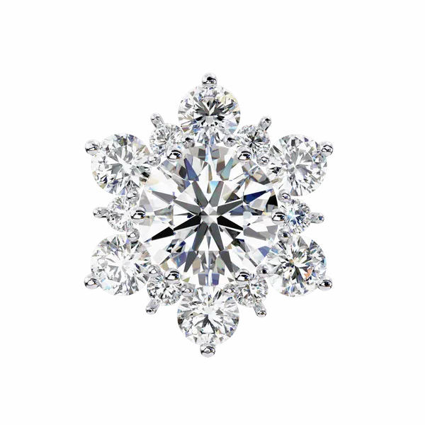 Silver_925_Round_Trio_Cluster_Stud_Moissanite_Earrings_For_Women