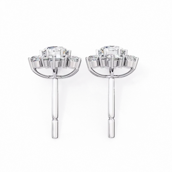 Silver_925_Round_Trio_Cluster_Stud_Moissanite_Earrings_For_Women