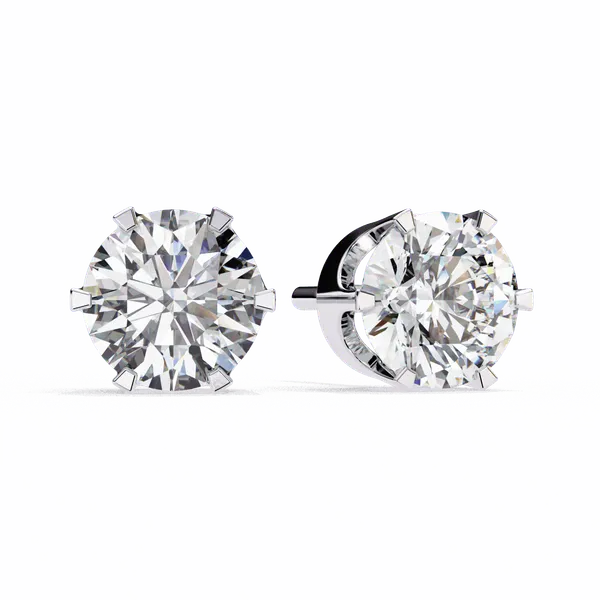 Silver_925_Eternal_Hoop_Round_Solitaire_Moissanite_Earrings_For_Women