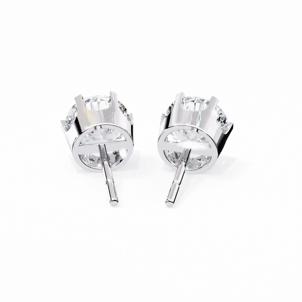 Silver_925_Eternal_Hoop_Round_Solitaire_Moissanite_Earrings_For_Women