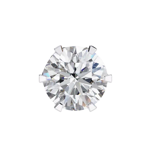 Silver_925_Eternal_Hoop_Round_Solitaire_Moissanite_Earrings_For_Women