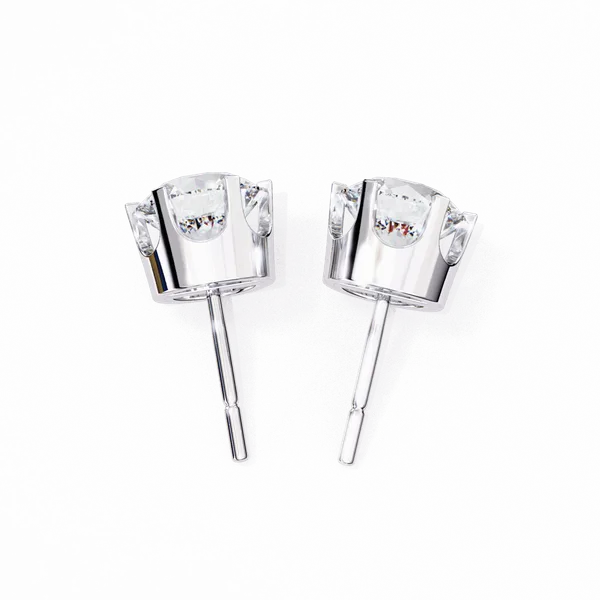 Silver_925_Eternal_Hoop_Round_Solitaire_Moissanite_Earrings_For_Women