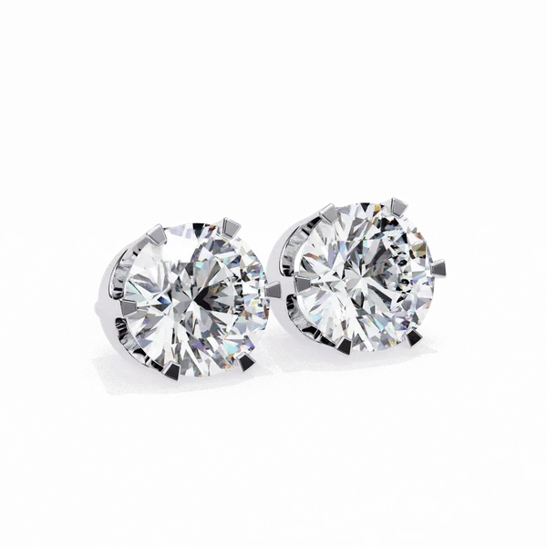 Silver_925_Eternal_Hoop_Round_Solitaire_Moissanite_Earrings_For_Women