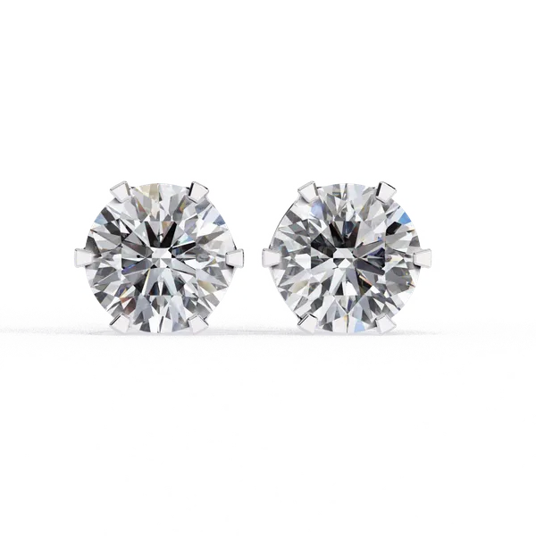 Silver_925_Eternal_Hoop_Round_Solitaire_Moissanite_Earrings_For_Women