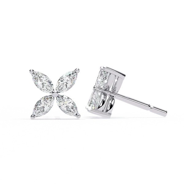 Silver_925_Sterling_Marquise_Cluster_Stud_Moissanite_Earrings_For_Women