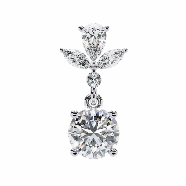 Silver_925_Sterling_Marquise_Pear_Cascading_Dangle_Moissanite_Earrings_For_Women