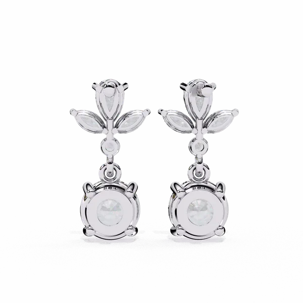 Silver_925_Sterling_Marquise_Pear_Cascading_Dangle_Moissanite_Earrings_For_Women