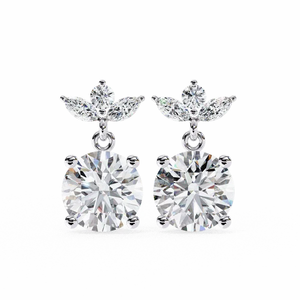 Silver_925_Sterling_Marquise_Round_Dangle_Moissanite_Earrings_For_Women
