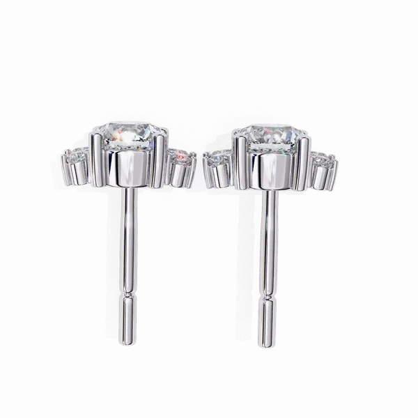 Silver_925_Sterling_Marquise_Round_Multi-Stone_Stud_Moissanite_Earrings_For_Women