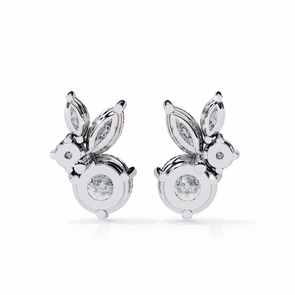 Silver_925_Sterling_Marquise_Round_Alternating_Stud_Moissanite_Earrings_For_Women