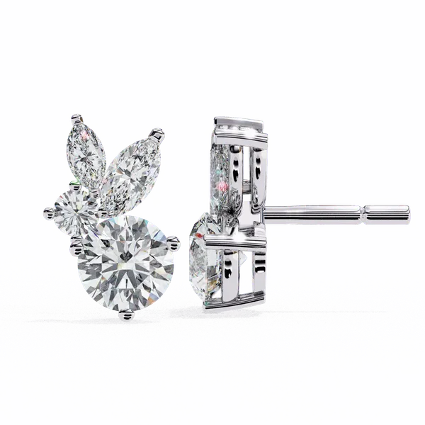 Silver_925_Sterling_Marquise_Round_Alternating_Stud_Moissanite_Earrings_For_Women
