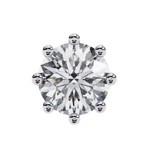 Silver_925_Sterling_Multi-Prong_Round_Solitaire_Hoop_Moissanite_Earrings_For_Women