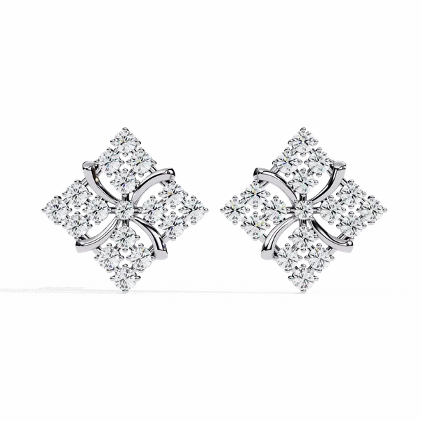Silver_925_Sterling_Round_Cluster_Stud_Moissanite_Earrings_For_Women