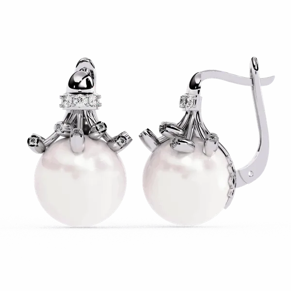 Silver_925_Sterling_Round_Trio_Drop_Stud_Moissanite_Earrings_For_Women