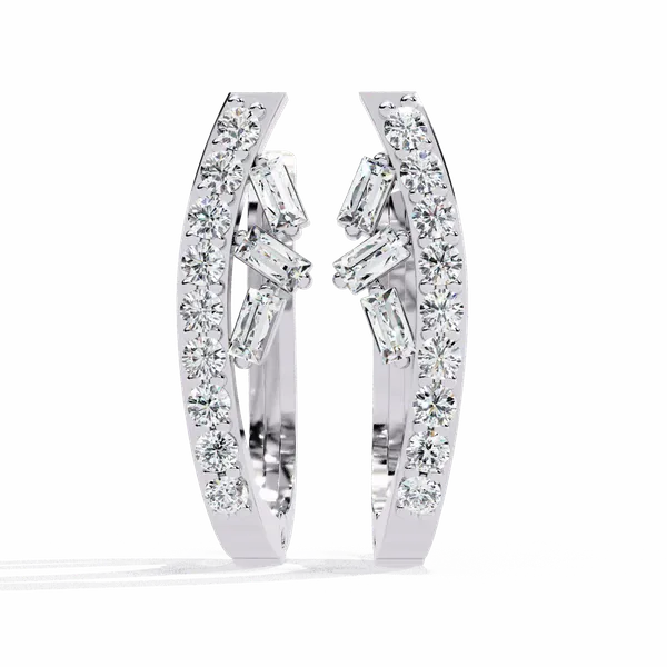 Silver_925_Sterling_Baguette_Round_Art_Deco_Hoop_Moissanite_Earrings_For_Women