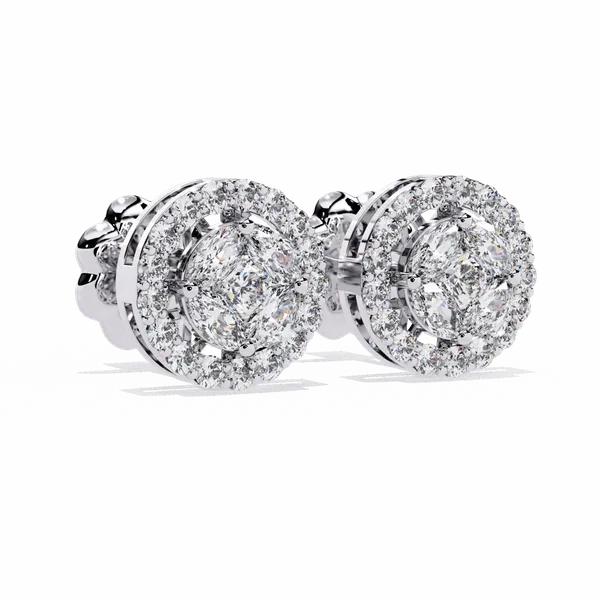 Silver_925_Marquise_Round_Hoop_Stud_Moissanite_Earrings_For_Women