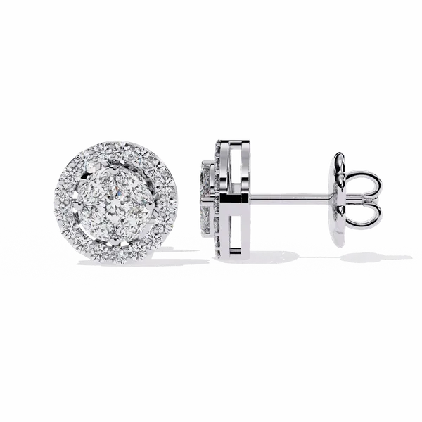 Silver_925_Marquise_Round_Hoop_Stud_Moissanite_Earrings_For_Women