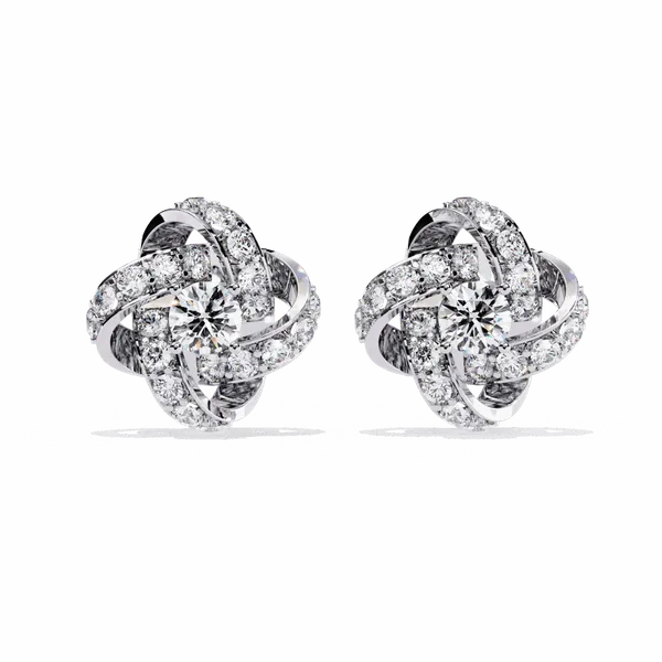 Silver_925_Sterling_Round_Dual_Cluster_Stud_Moissanite_Earrings_For_Women