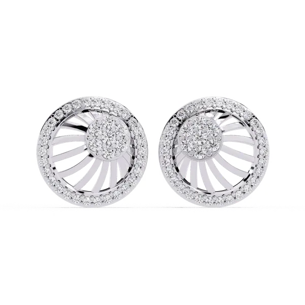 Silver_925_Sterling_Round_Trio_Cluster_Stud_Moissanite_Earrings_For_Women