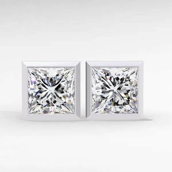 Silver_925_Princess_Cut_Solitaire_Moissanite_Earrings_For_Women