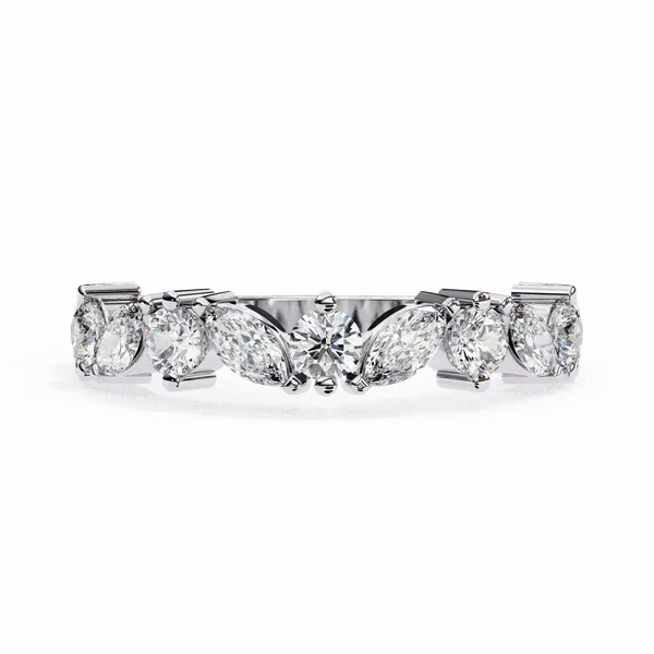 Silver_925_Sterling_Round_Marquise_Cut_Moissanite_Band_Ring_For_Women