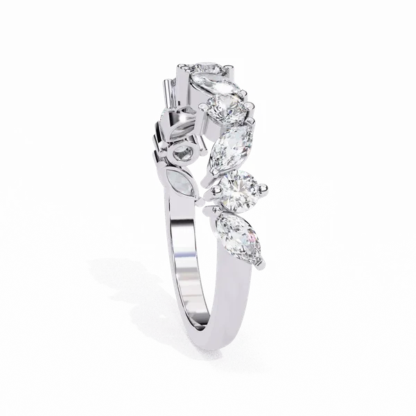 Silver_925_Sterling_Round_Marquise_Cut_Moissanite_Band_Ring_For_Women